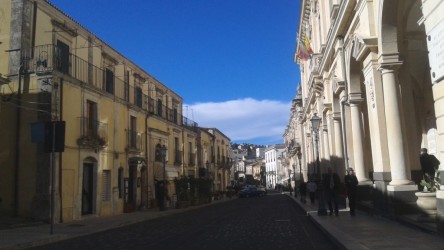 Corso Vittorio Emanuele a Palazzolo Acreide